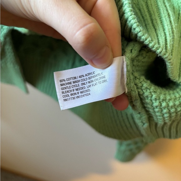 Future Collective Green Cableknit Sweater - Picture 6 of 8